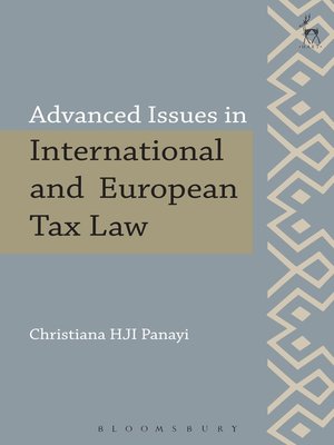 cover image of Advanced Issues in International and European Tax Law